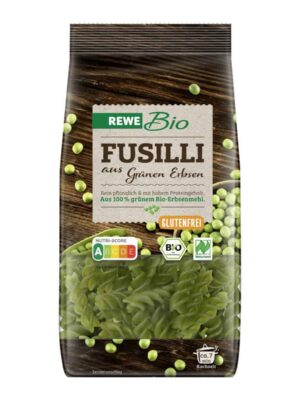 Grüne Erbsen Fusilli