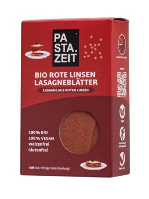 Rote Linsen Lasagneblätter