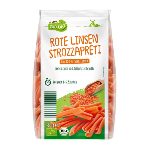 Rote Linsen Nudeln