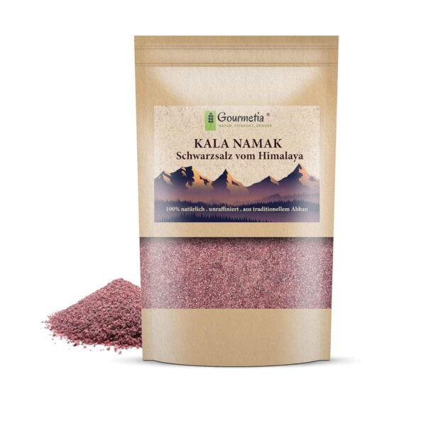 schwarzes himalaya salz - Kala Namak steinsalz fein