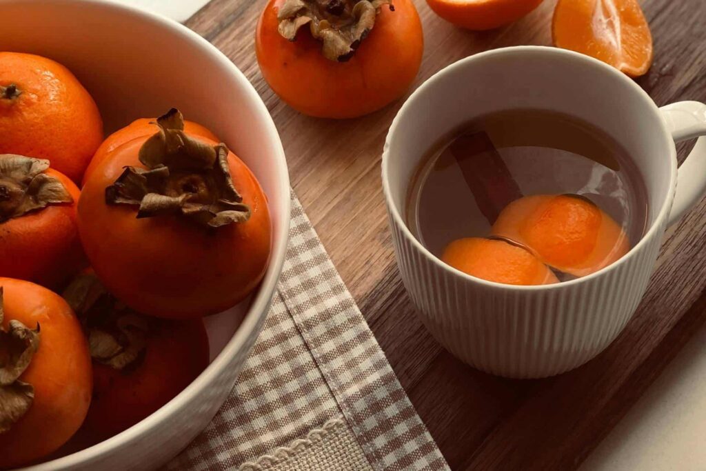 kaki tee rezept