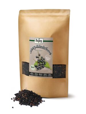 schwarze holunderbeeren getrocknet